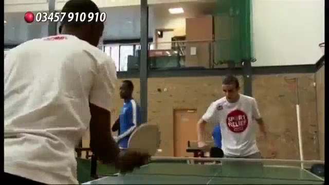 Sport Relief: Rooney and Rio Ping Pong Challenge